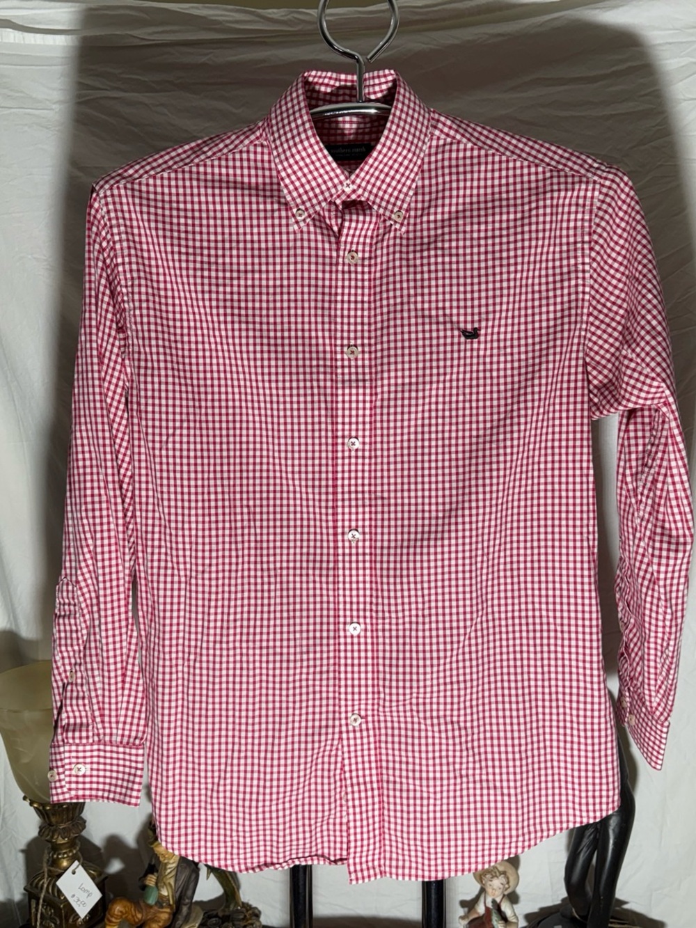 Southern Marsh Pink Gingham Button-Down Shirt